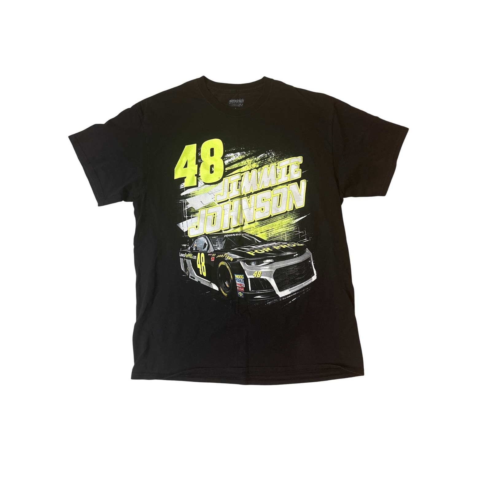 Hendrick Motorsports Jimmie Johnson 48 Nascar Racing TShirt Mens Large Black